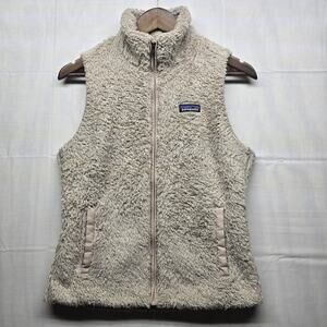 Patagonia Beige Los Gatos‎ Fleece Full Zip Vest Women’s S Outdoor Hiking